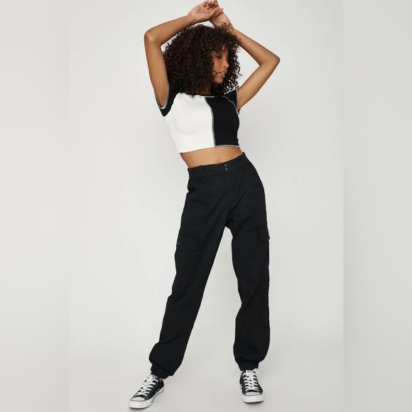 Garage Pants - garage cargo brianna bubble pants in black size small